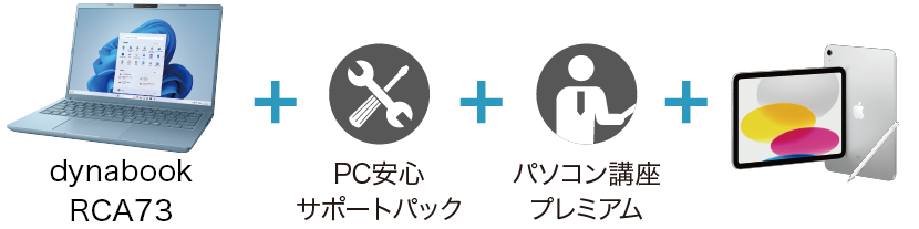 dynabook RCA73+iPad 学びの基本セット 内容