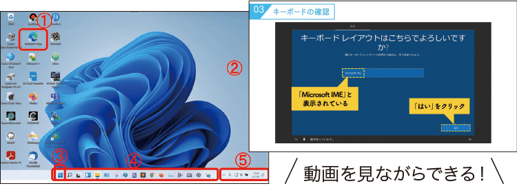 初期設定や無償Officeのインストール動画やマニュアルをご用意！