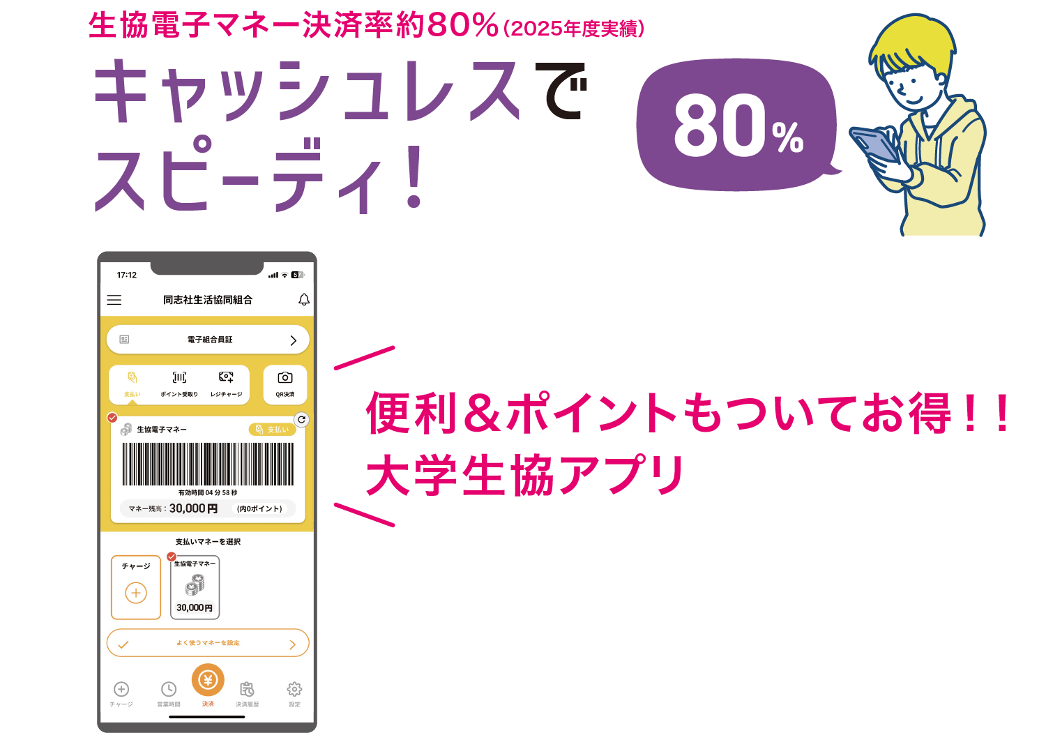 Support06生協電子マネー＆大学生協アプリ