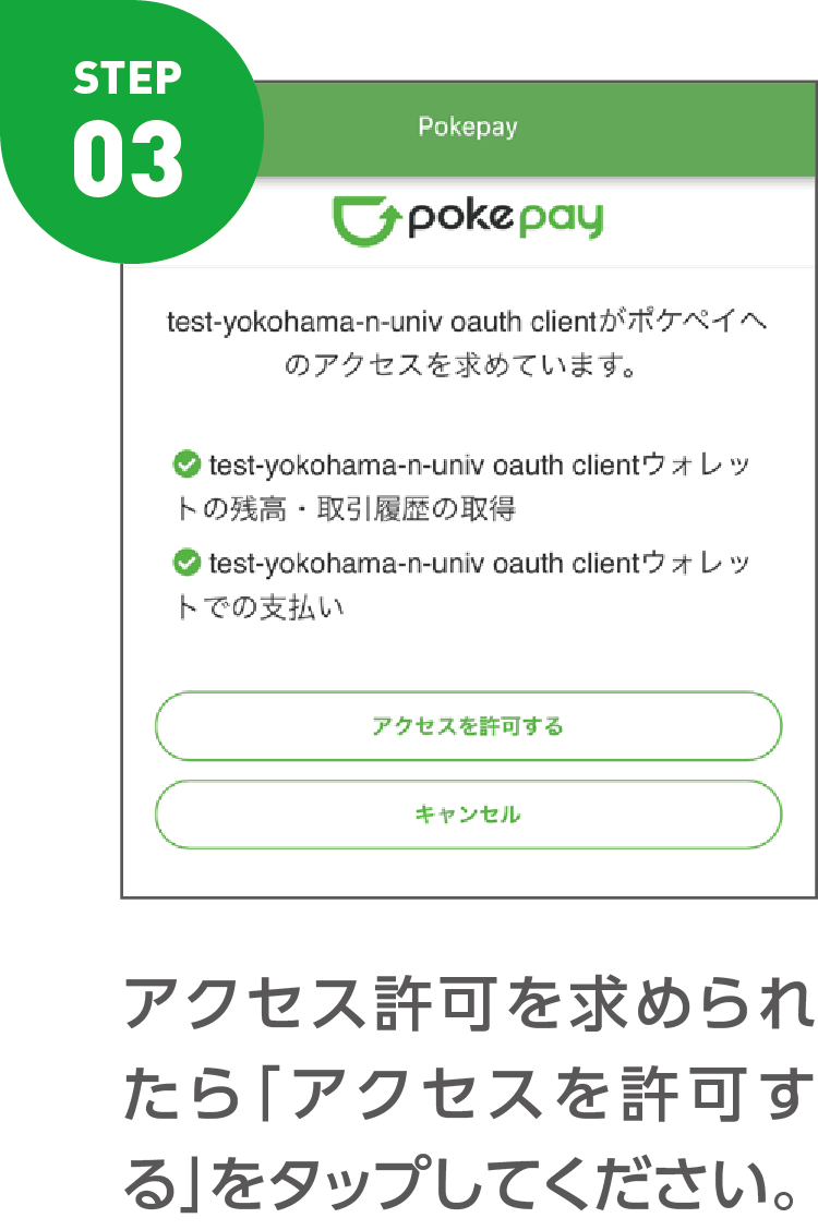 Pokepayシステム認証