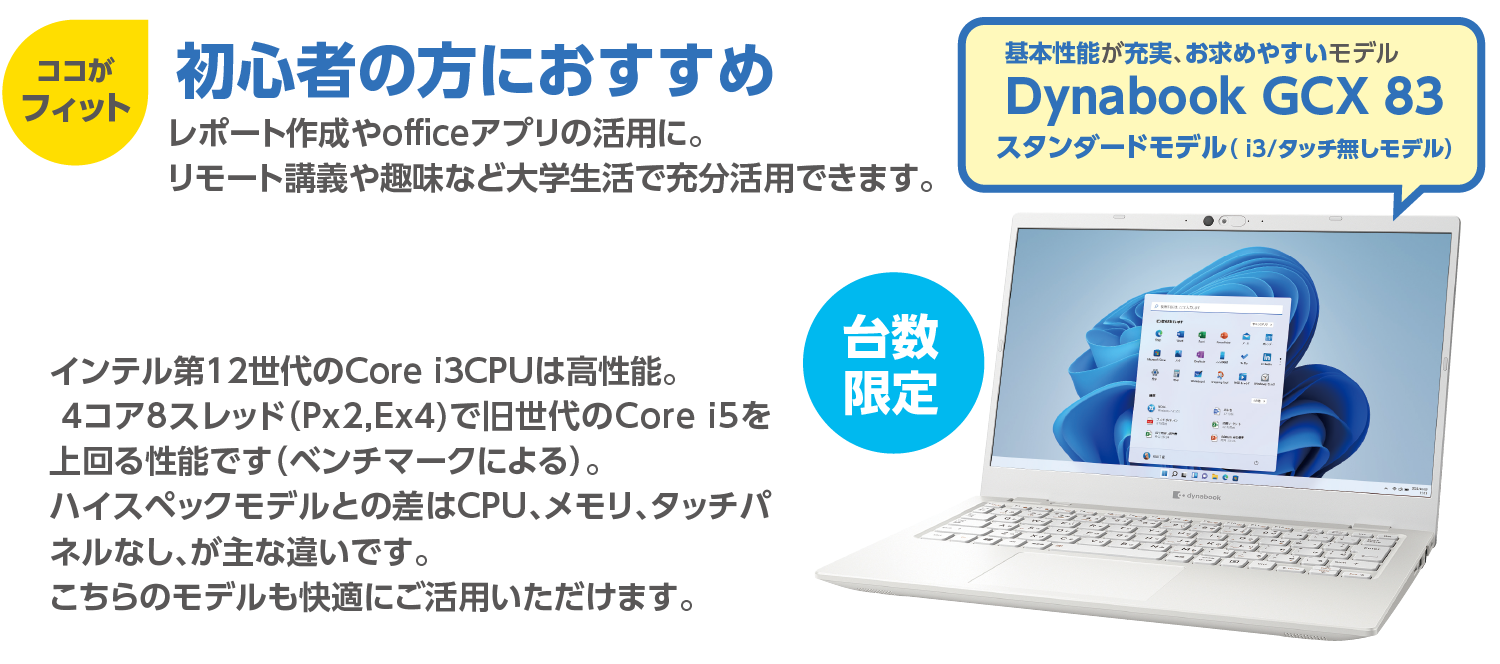 Dynabook GCX83（スタンダードモデル）本体