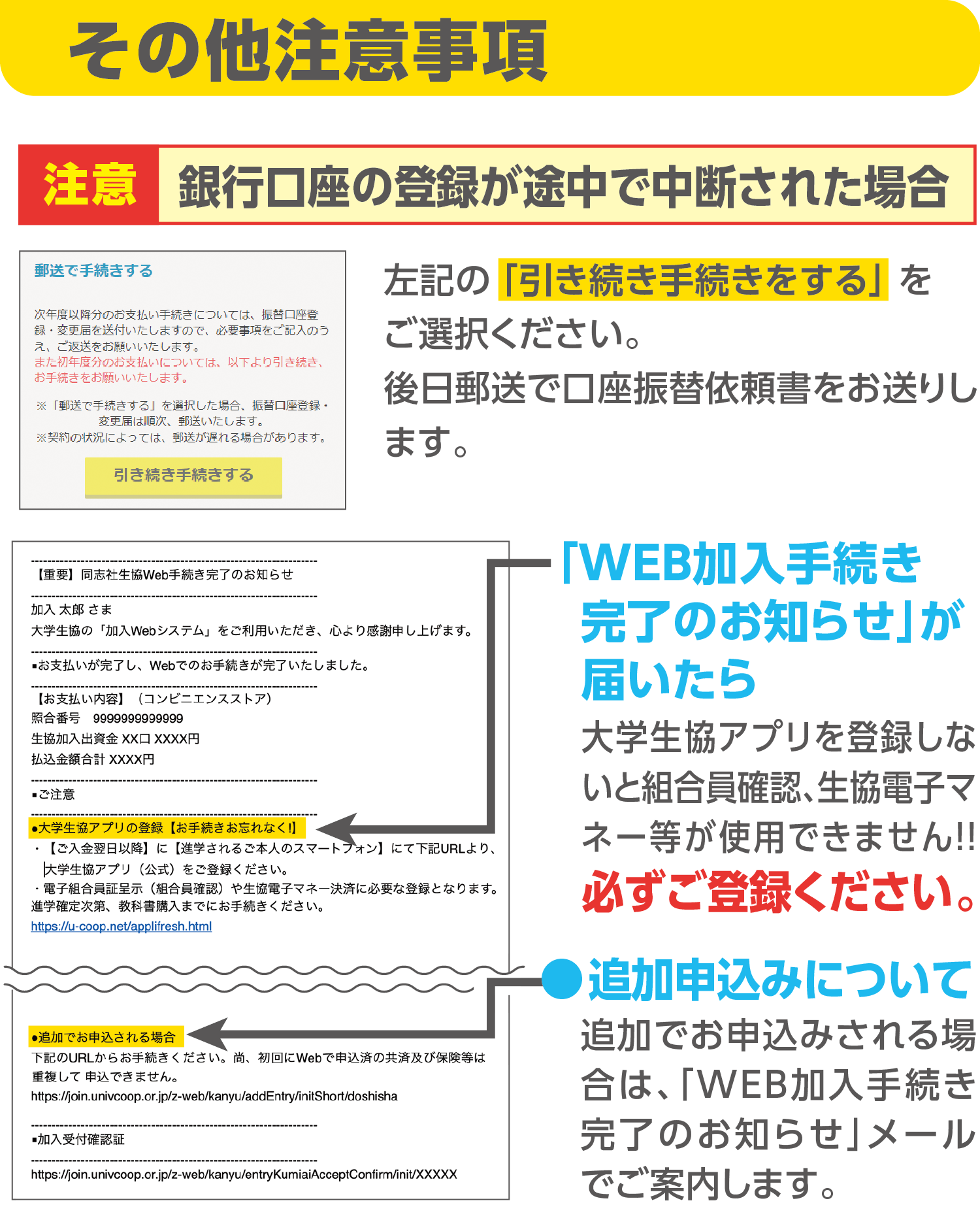 生協・共済・保険等加入手続き方法